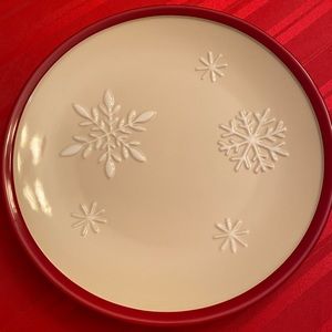 Longaberger Snowflake Platter